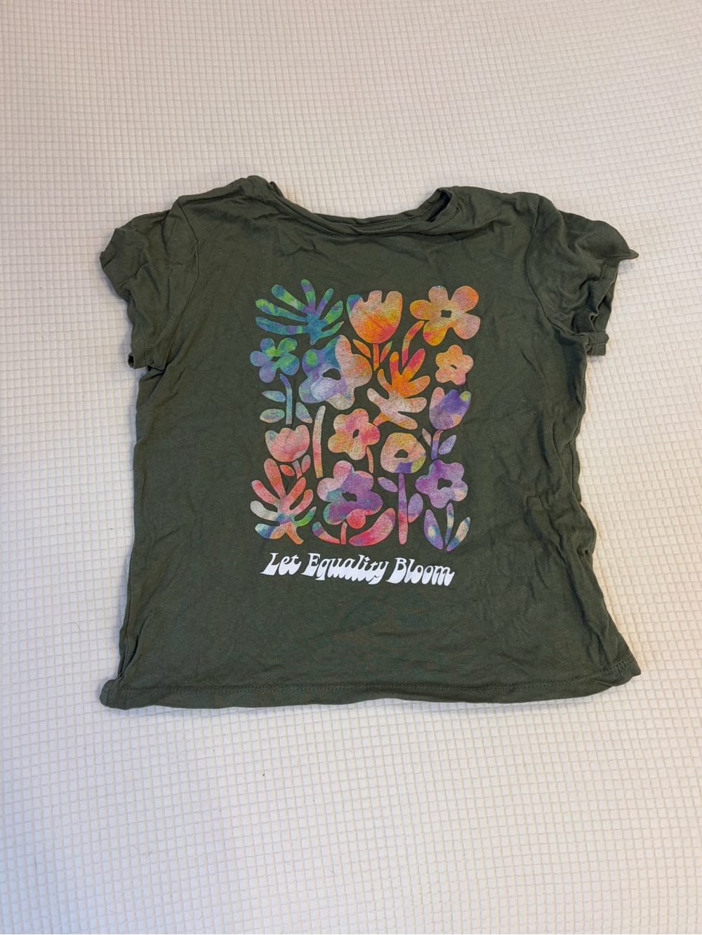Multicolor Flower “Let Equality Bloom” Graphic Print Tee